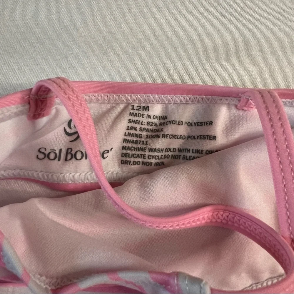 Sol Borne‎ Tropical Chameleon 3-Piece Rashguard Swim Set UPF 50 12M NWT